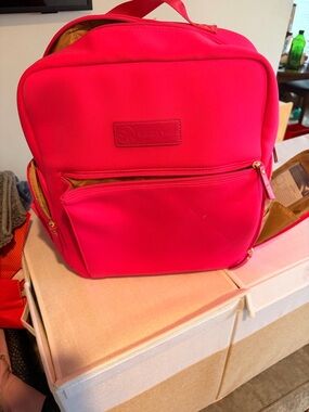Sarah Wells Neon Pink Baby Backpack Diaper Bag